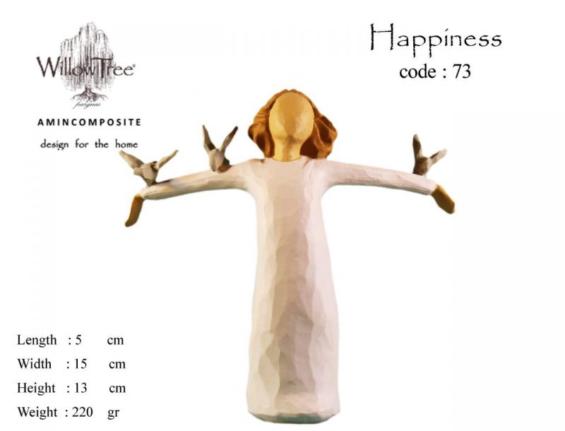 مجسمه ویلوتری مدل سعادت کد 73 WillowTree Happiness 73 Statue