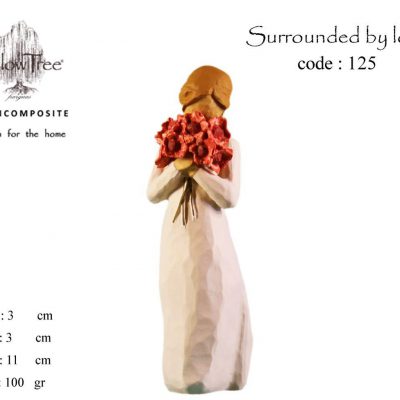 مجسمه ویلوتری مدل احاطه باعشق کد 125 WillowTree Of Surrounded By Love 125 Statue