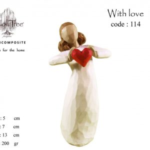 مجسمه ویلوتری مدل باعشق کد 114/1 WillowTree Of With Love 114/1 Statue